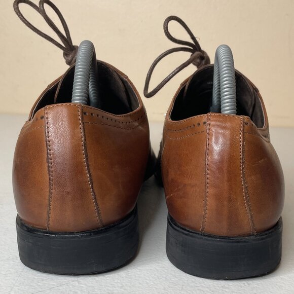 Stacy Adams Mens Leather Wingtip Oxford Shoes Size 9.5 - Picture 8 of 16